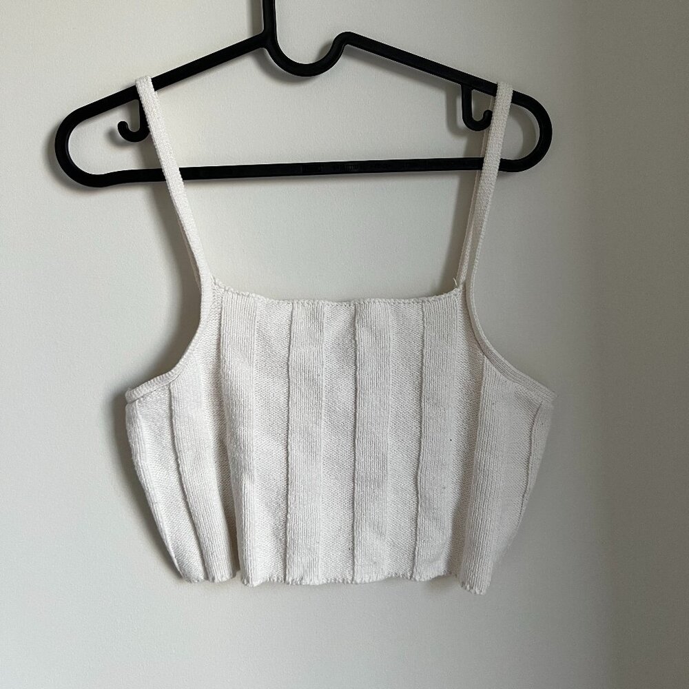 UO Margot Sweater Tank Top In Ivory